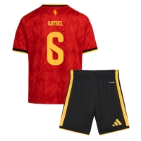Camiseta Bélgica Axel Witsel #6 Primera Equipación Replica Mundial 2026 para niños mangas cortas (+ Pantalones cortos)